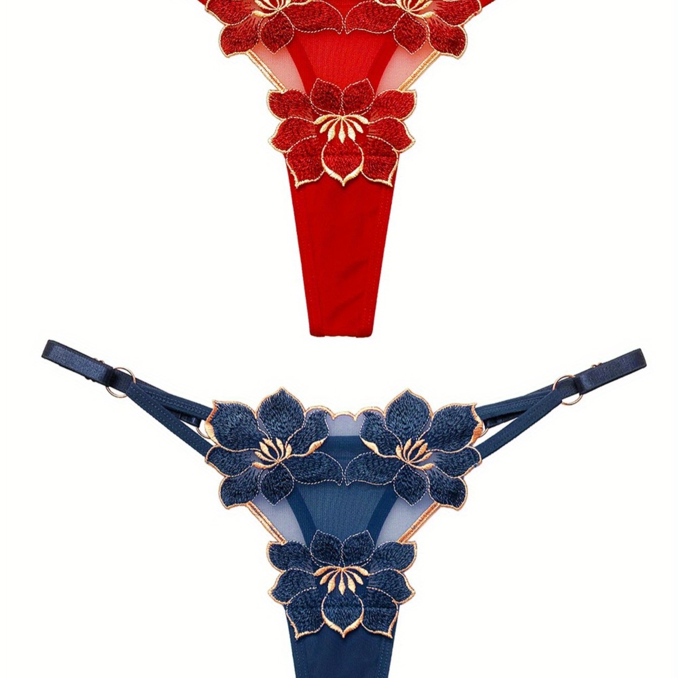 Ropa interior de tanga ajustable de algodón suave con tema oscuro para niñas