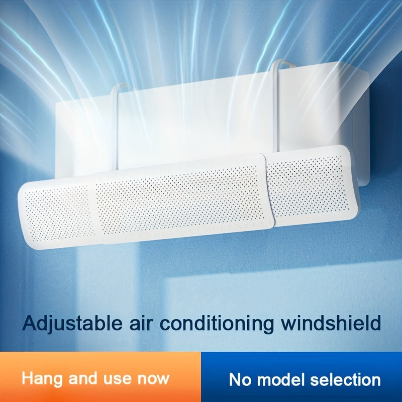 Easy Install Windscreen Deflector for Air Conditioner No Drilling Shields Against Airflow