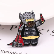 Set of 3 Anime Cartoon Enamel Pins Minimalist Alloy Brooches Irregular Shapes for Clothing Backpack Accessories