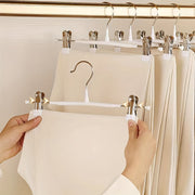 Adjustable Clothes Hanger with Stainless Steel Skirt Clip Drying Rack Pack of 10 or 20
