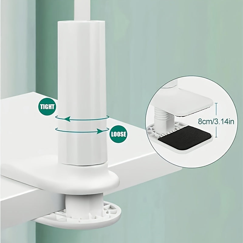 Spiral Base Phone and Tablet Stand 360° Rotation Bedside Holder Carbon Steel