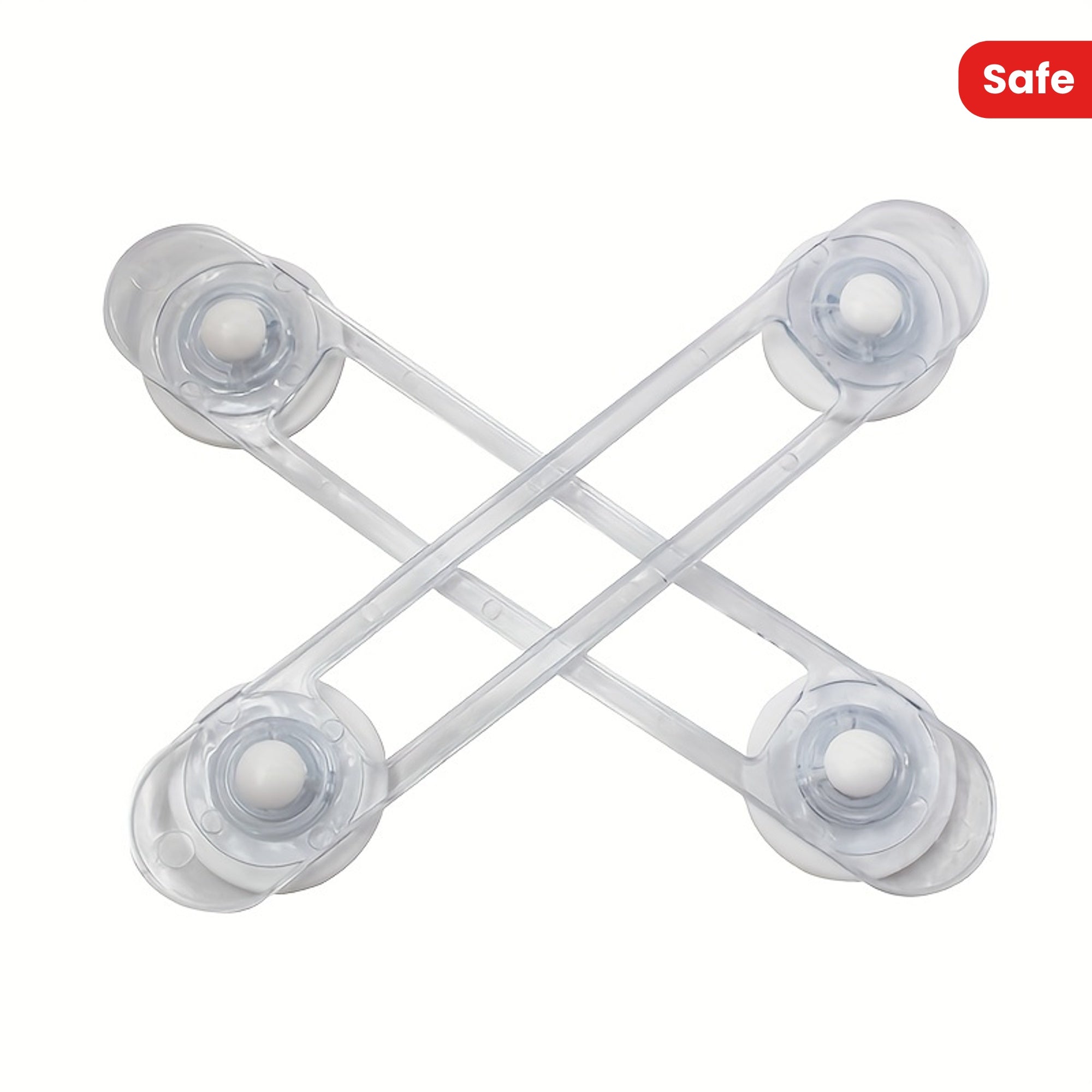 Child Safety Locks 10-Pack Transparent Strap Drawer Locks for Childproofing