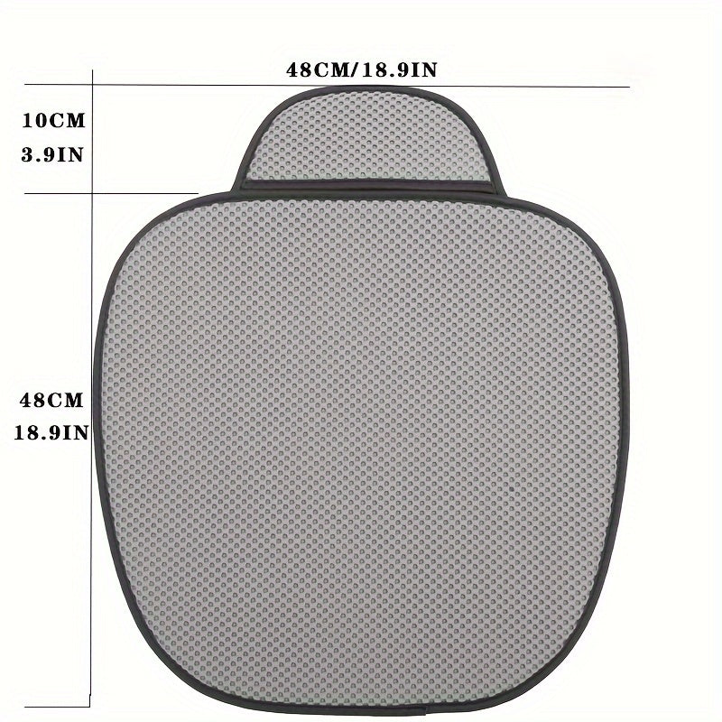 All-Season Massage Car Seat Cushion - Anti-Slip Durable Canvas Cover