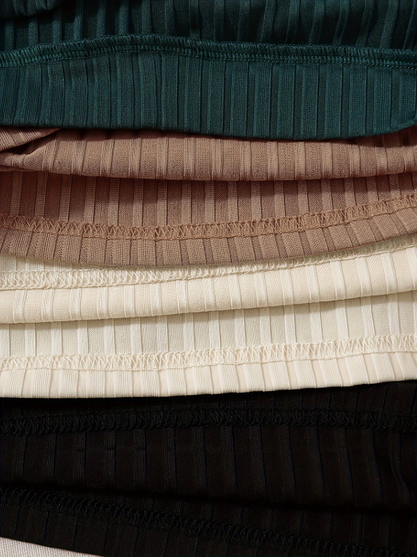 Women’s Ribbed Sleeveless Crop Top Pack Solid Knit Summer Elasticity