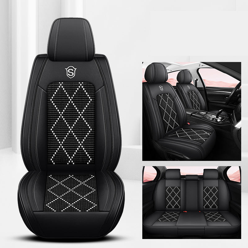 Universal Breathable Faux Leather Car Seat Covers for All Seasons