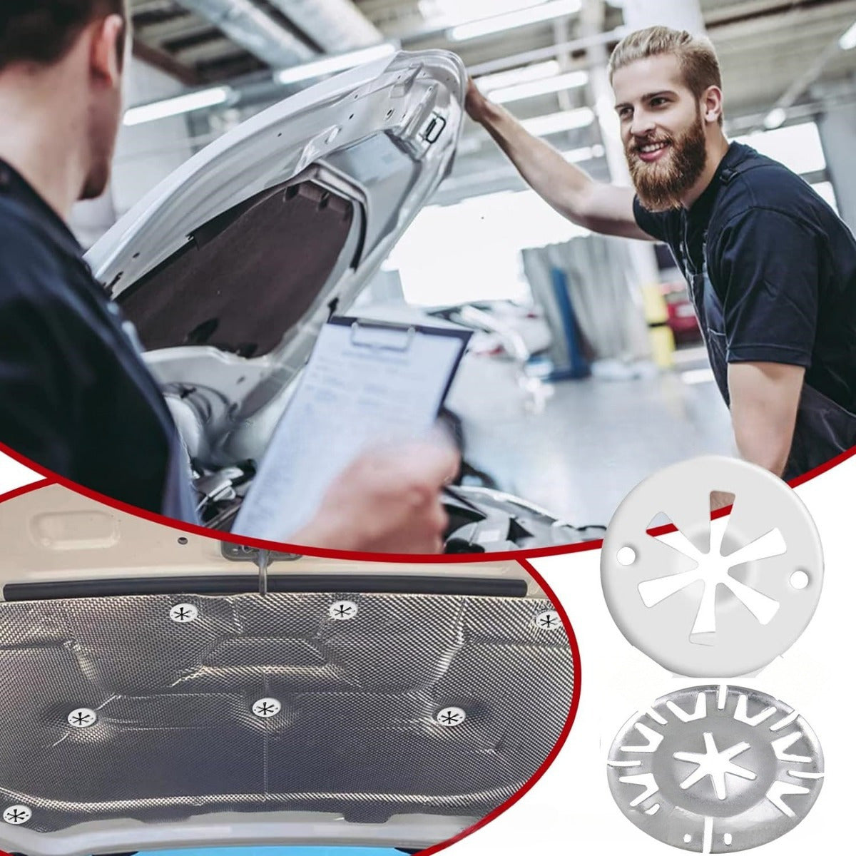 Steel Car Repair Kit for Front Baffle Heat Shield Replacement Set