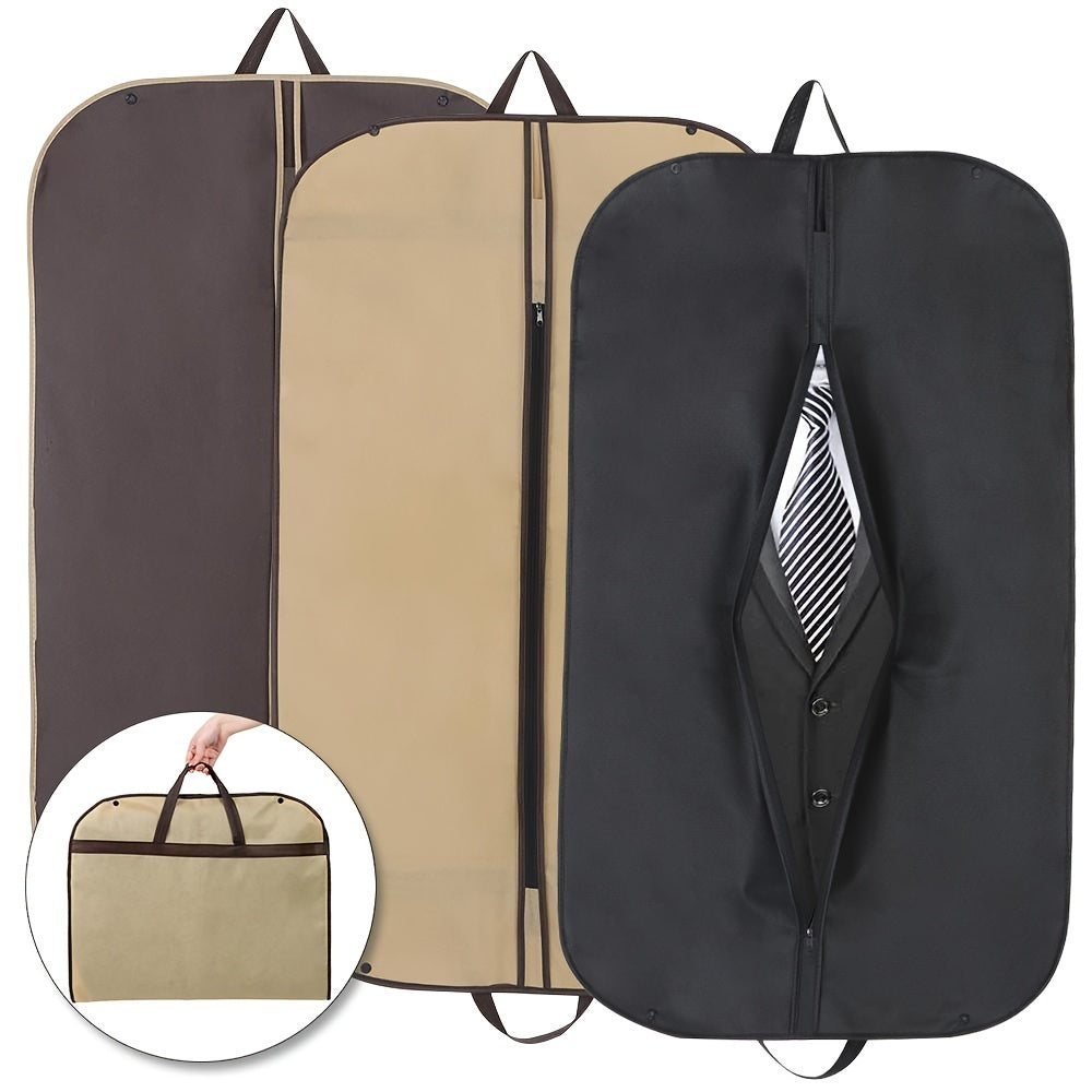 Foldable Garment Cover for Bedroom Closet Moisture-Proof Suit Bag Non-Woven Fabric