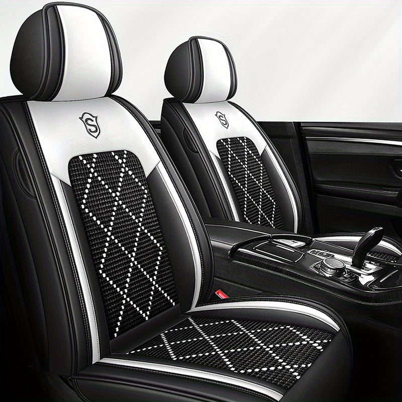 Universal Breathable Faux Leather Car Seat Covers for All Seasons