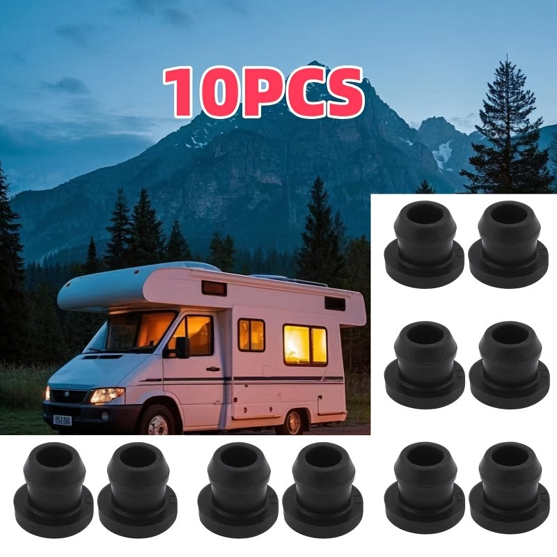 10 Pack High-Temperature Resistant Synthetic Rubber RV Stove Grommets Scratch Protection