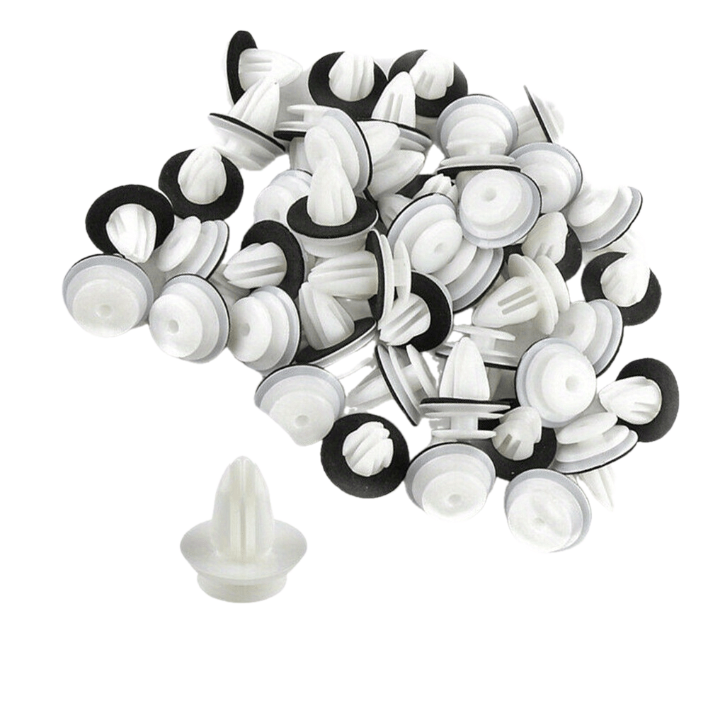 50pcs Universal Auto Fastener Clips Bumper Door Panel Rivet Fasteners