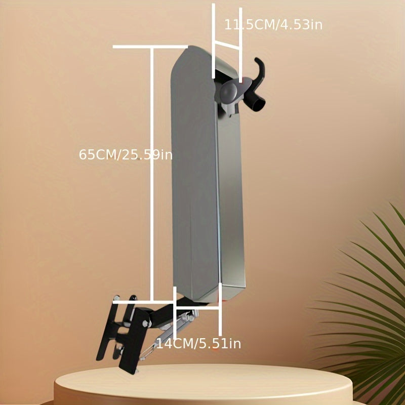 Electric Car Charging Cable Arm Bracket Adjustable Push-Pull Design White Gold Storage Slots