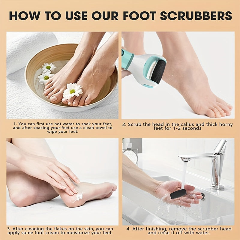 Lima eléctrica para pies, removedor de callos recargable con batería de litio