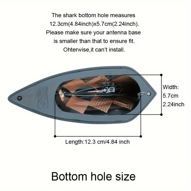 Universal Car Shark Fin Antenna, Multi-Color, Flexible Fit for Many Vehicles