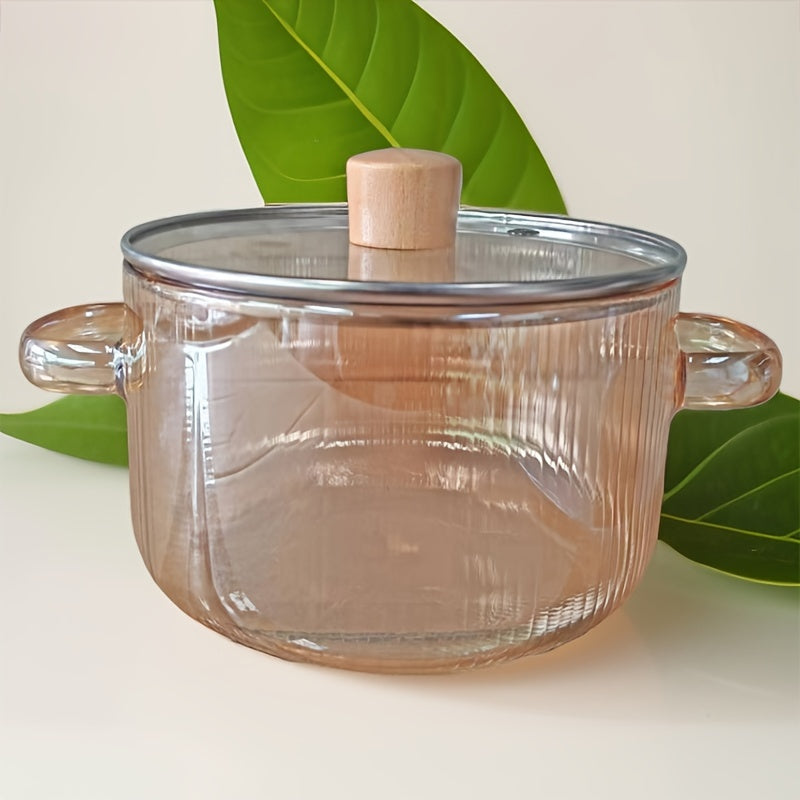 Shisha souspana, qopqog' bilan 1550ml, yuqori haroratga chidamli shaffof shisha, plita, mikroto'lqinli pech uchun xavfsiz