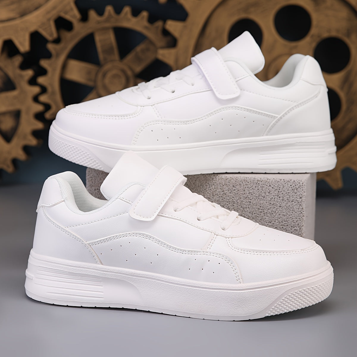 Kids Sneakers Breathable Fabric Lining Non-Slip EVA Sole Casual Sports Shoes for Boys and Girls