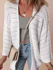 Plus-Size ayollar uchun korsetli tikanli kardigan ochiq oldi plyaj kiyimlari yengil ta'til sviter