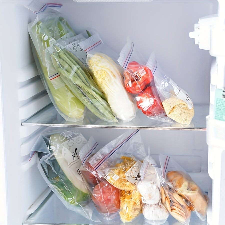 Set of 65 Reusable Vacuum Sealer Storage Bags with Ziplock BPA-Free Transparent Multi-Size