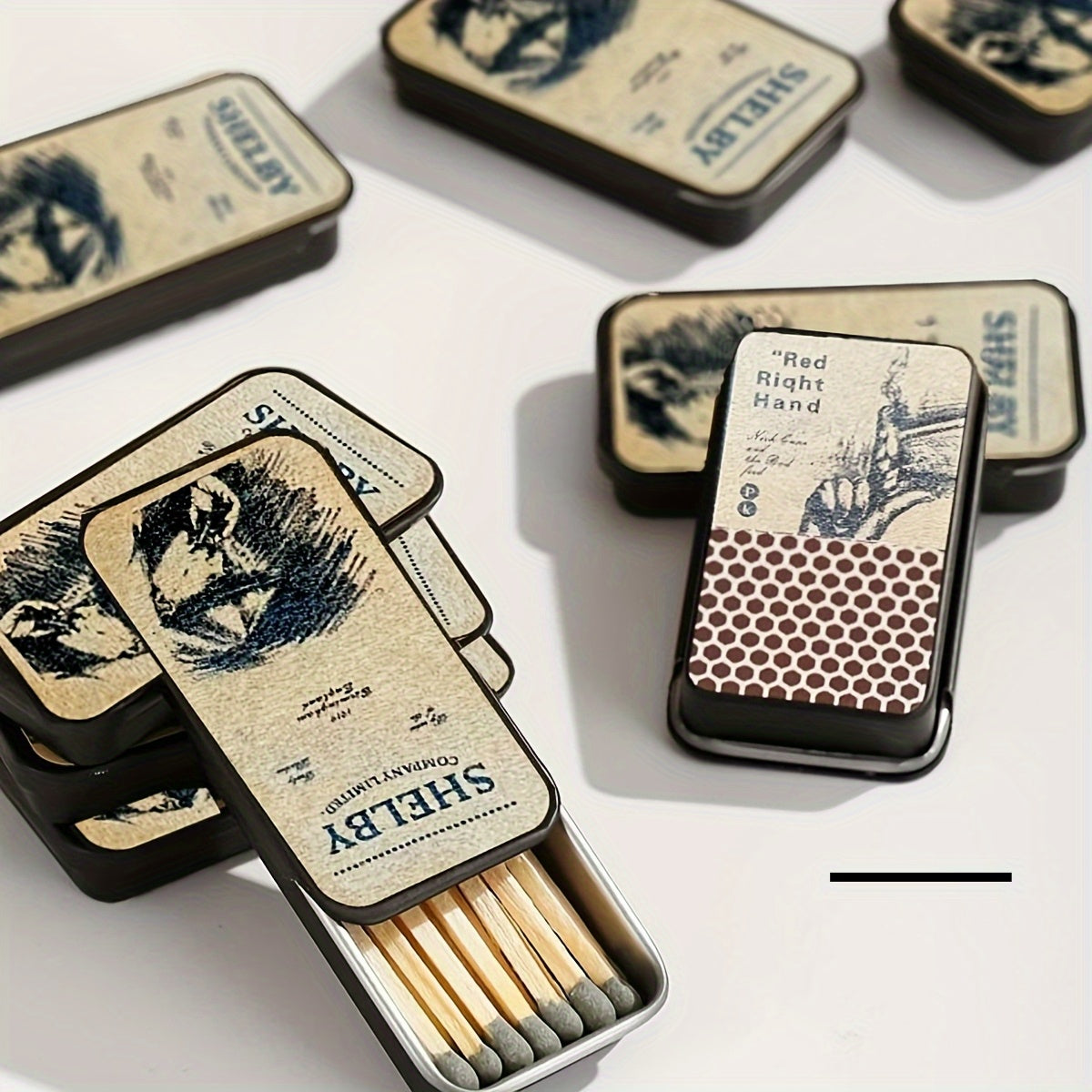 Винтажные спички в классическом стиле, компактные спички для ностальгии и церемониального использования