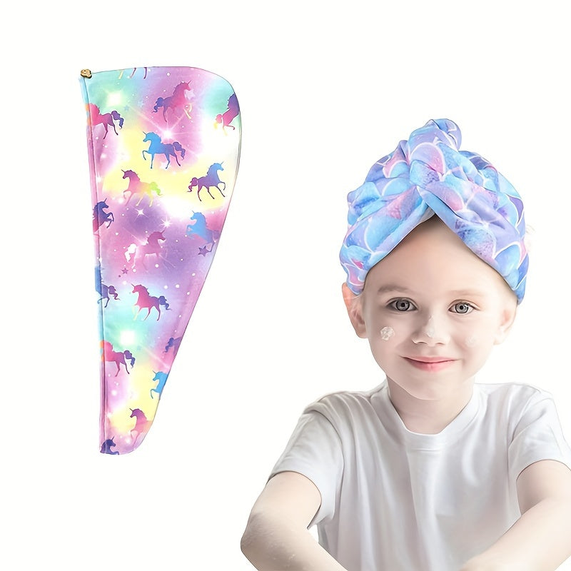 Микрофибровое полотенце для волос в стиле русалки: обертывание, быстрое высыхание, тюрбан