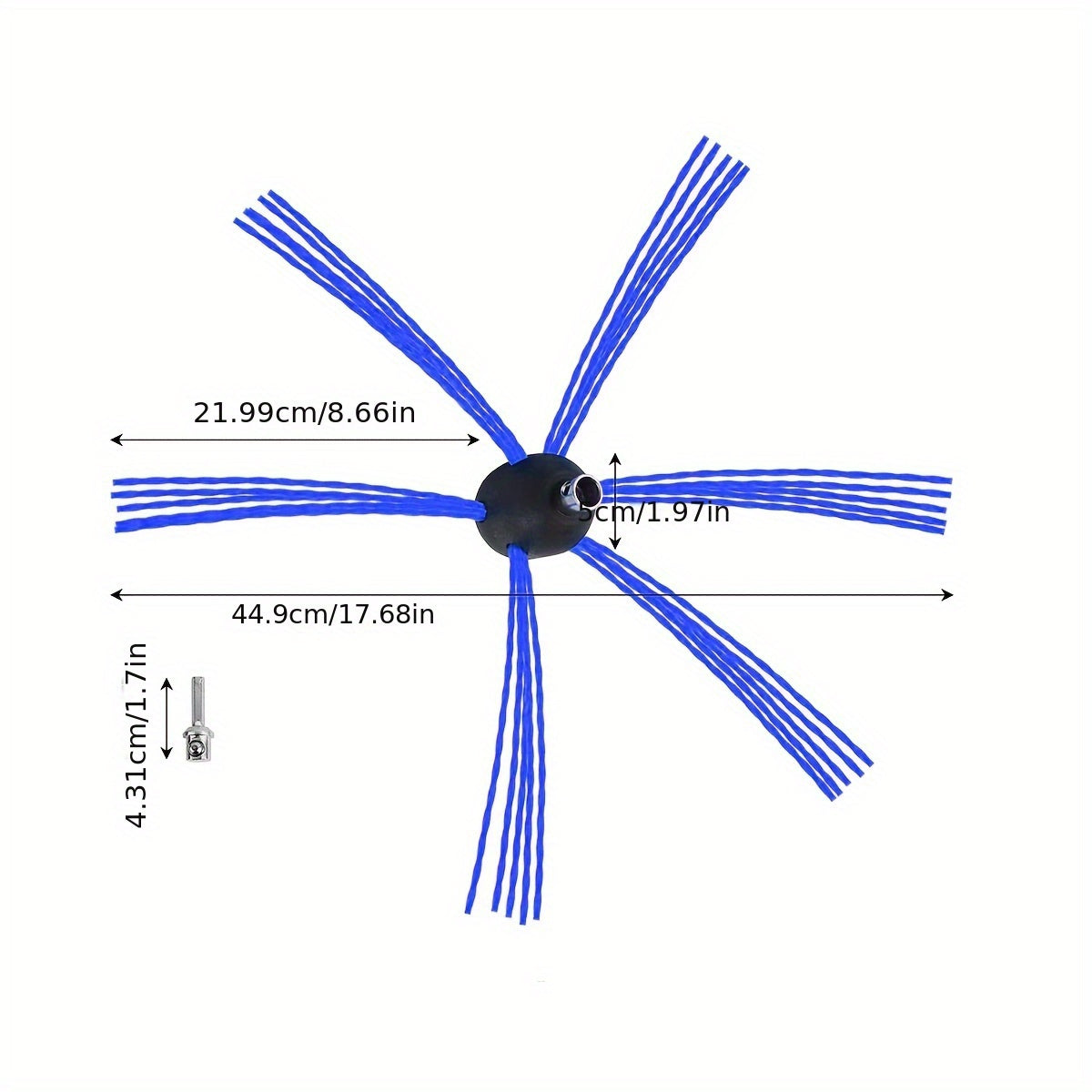 Chimney Brush Kit with Durable Plastic Sweeping Tools for Duct Cleaning