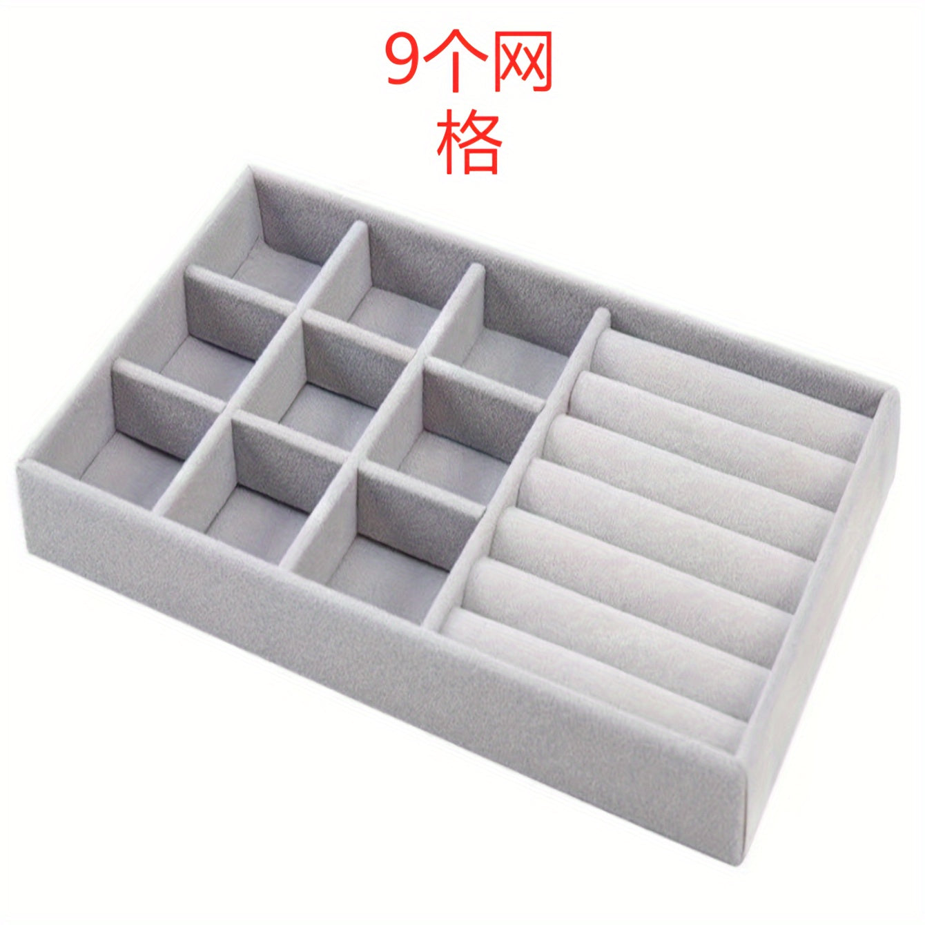 Zargarlik buyumlarini ko'rsatish uchun stol usti saqlash uchun taxta, quloq taqichlari, uzuklar va bilaguzuklar uchun