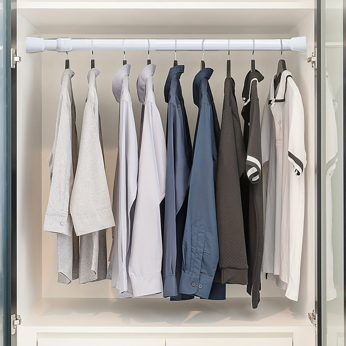 Telescopic Rod for Curtains Windows Wardrobe Clothes Drying Adjustable Support