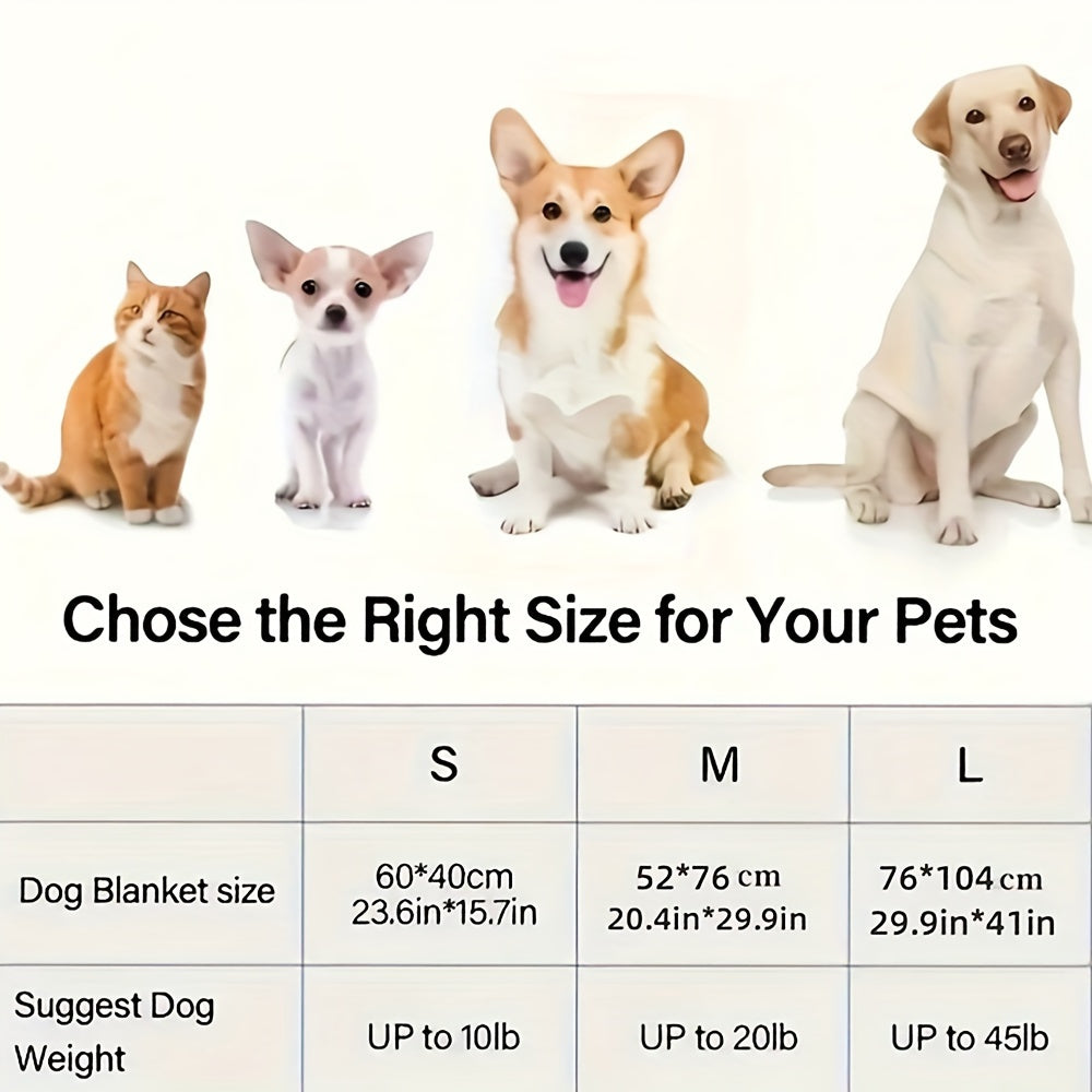 Ultra-Soft Gray Paw Print Fleece Pet Blanket for Dogs and Cats Cozy Warm Stain-Resistant Machine Washable