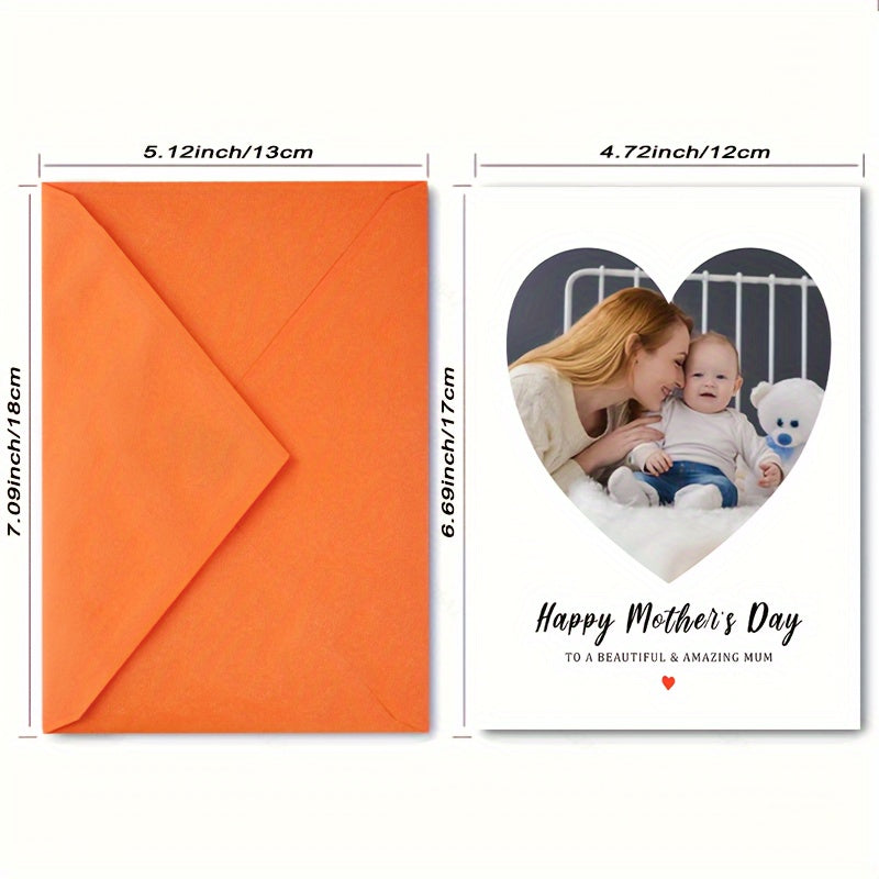 Shaxsiylashtirilgan Vintage Onalar Kuni Kartasi - Sevgi va Shaxsiy Tushuncha Bilan Qo'l Bilan Yasalgan, Maxsus Tadbirlar Uchun Mukammal. Unikal, Shirin va Kulgili Salom, uni tabassum qildiradi! Tug'ilgan kunlar uchun ham ideal.