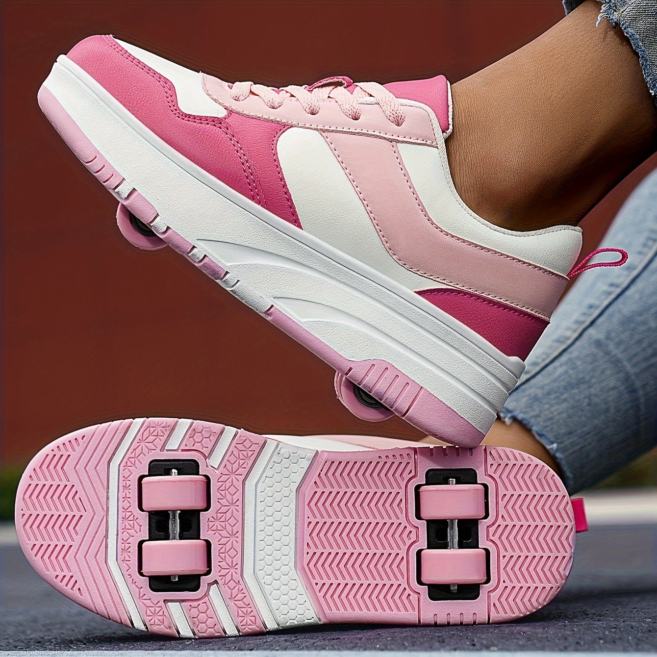 Bolalar uchun nafas oladigan Preppy uslubidagi roller skeytlar, erkaklar va ayollar uchun, barcha mavsumlar uchun