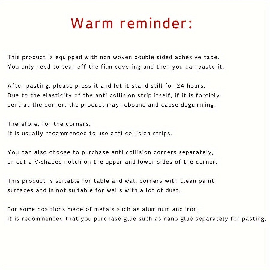 Child Safe Non-Toxic Corner Protectors for Tables Beds Walls 2m Anti-Collision Strips