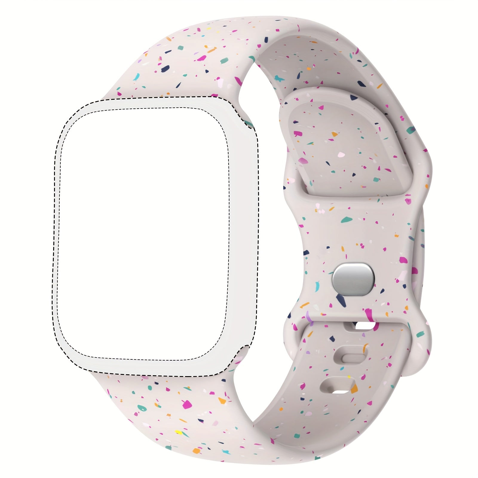 Silicone Smartwatch Bands for Men and Women Compatible with iWatch Series 1-10 38mm 40mm 41mm 42mm 44mm 45mm 46mm 49mm