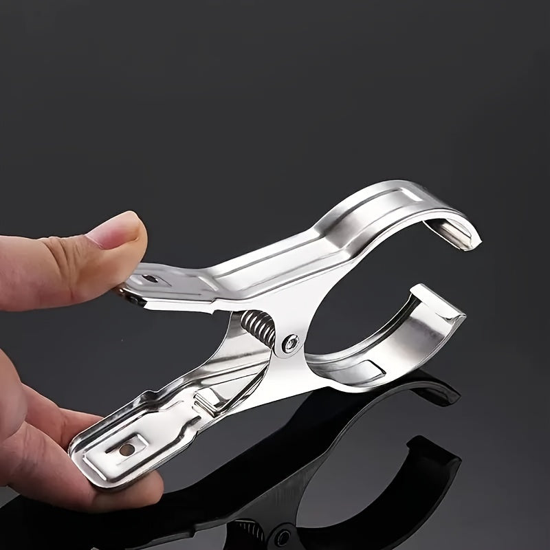 Juego de 10 pinzas de ropa de acero inoxidable grandes para colgar ropa y quilts