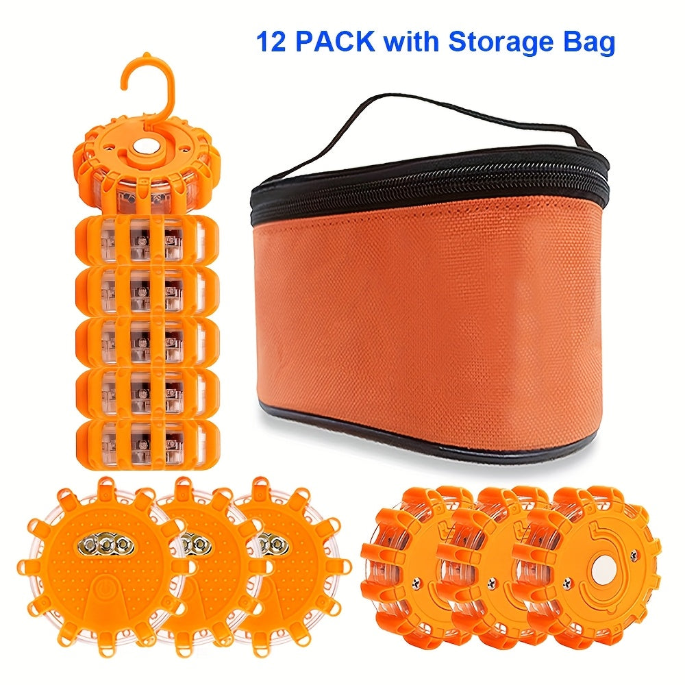  bengala de emergencia LED con base magnética y múltiples modos de destello