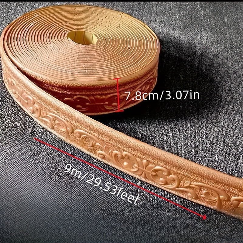 9m suv o'tkazmaydigan, o'z-o'zini yopishtiradigan, qalinlashtirilgan parda chizig'i, eshik ramkasi va devor chetini yopishtirish uchun