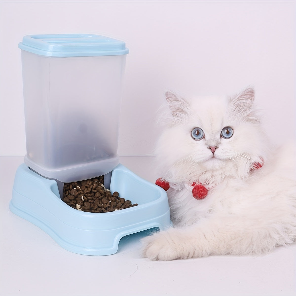 Large Capacity Automatic Pet Feeder for Cats and Dogs Non-Electric Indoor Use