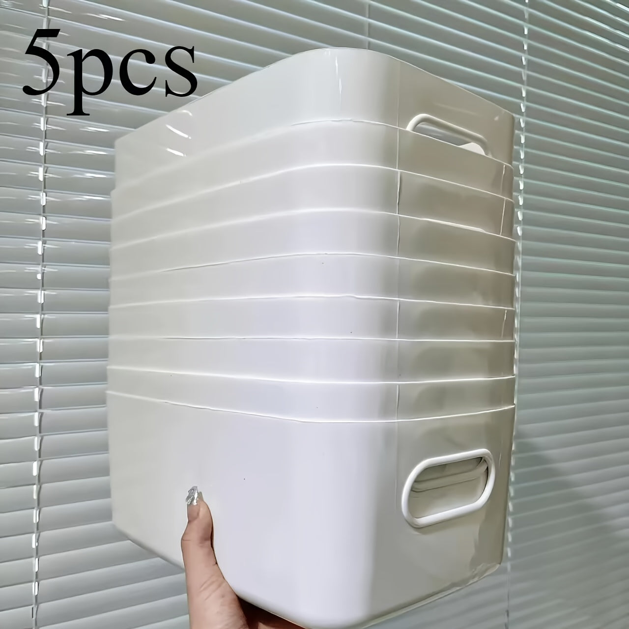 10-to'plam plastik saqlash tashkilotchilari kosmetikalar, atıştırmalıklar, oshxona, hammom, yotoqxona uchun