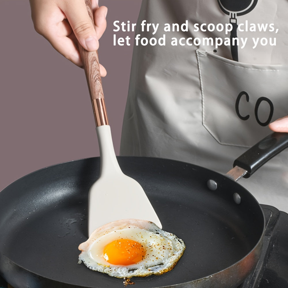 Набор из 11 силиконовых кухонных принадлежностей с антипригарным покрытием - устойчив к теплу, отлично подходит для готовки и выпечки - идеальный подарок на праздничные сезоны, такие как Хэллоуин, Рождество, Пасха и День Благодарения.