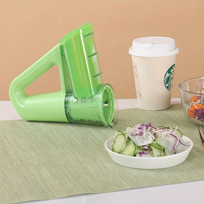 Electric Handheld Vegetable Chopper Slicer with Stainless Steel Blades USB Rechargeable