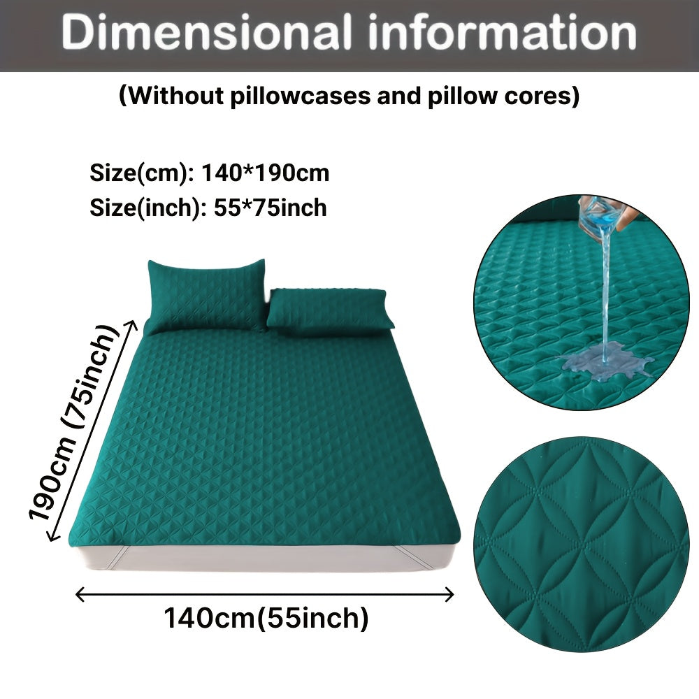 Waterproof Mattress Protector Hypoallergenic Breathable Dustproof Ultra-Soft Bed Cover for Bedroom Dorm Hotel