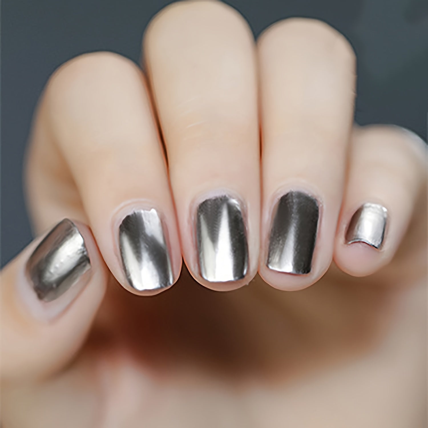 Women Metallic Black Nail Polish Quick-Dry Long-Lasting Glossy