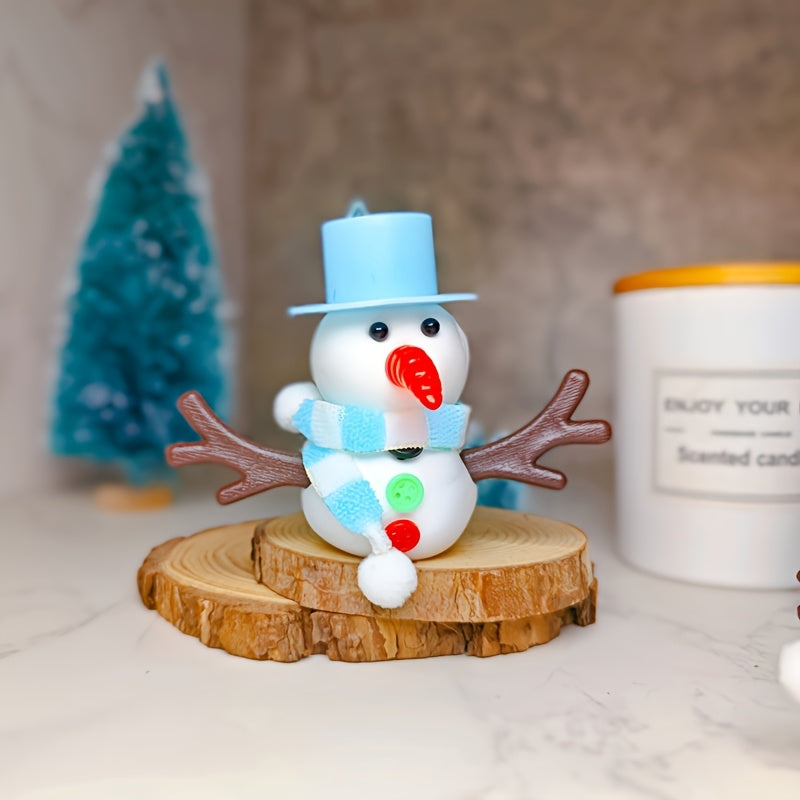 Kit de decoración de arcilla de muñeco de nieve, conjuntos de 11 piezas y 33 piezas, suministros para fiestas navideñas