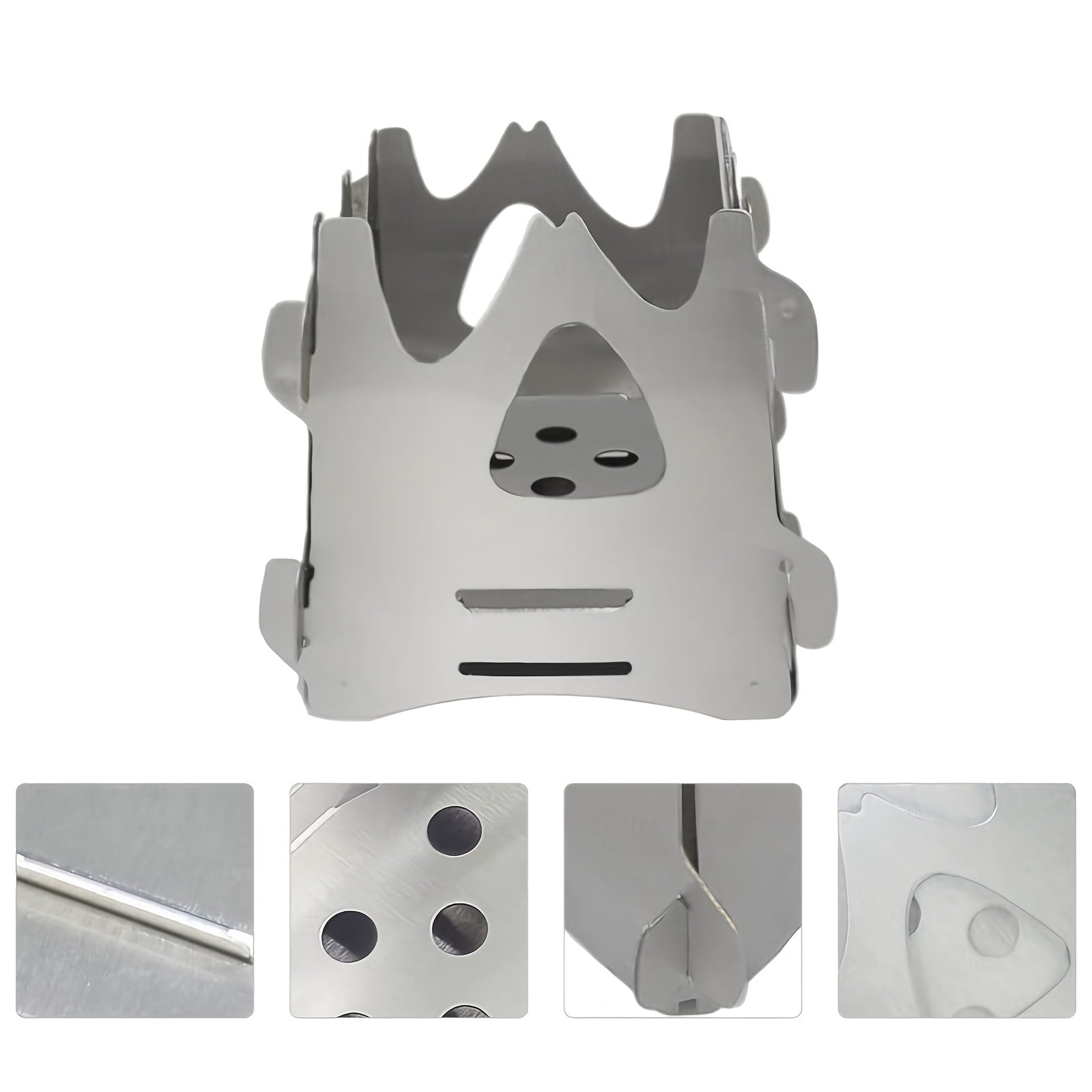 Foldable Camping Grill with Portable Stainless Steel Stove for Picnic and Backpacking