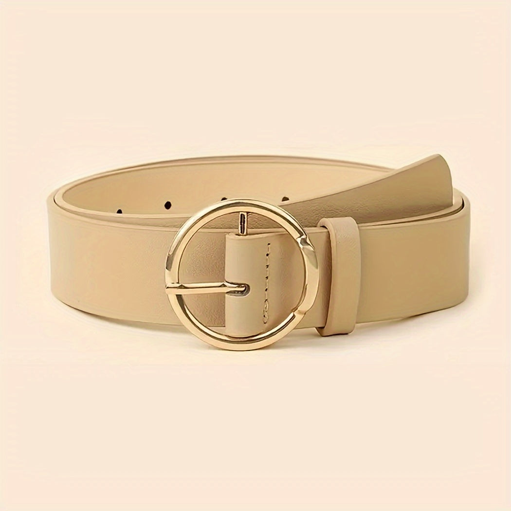 Women's Belts 3-Piece Set with Metal Buckle Designs for Jeans and Dresses Casual Stylish