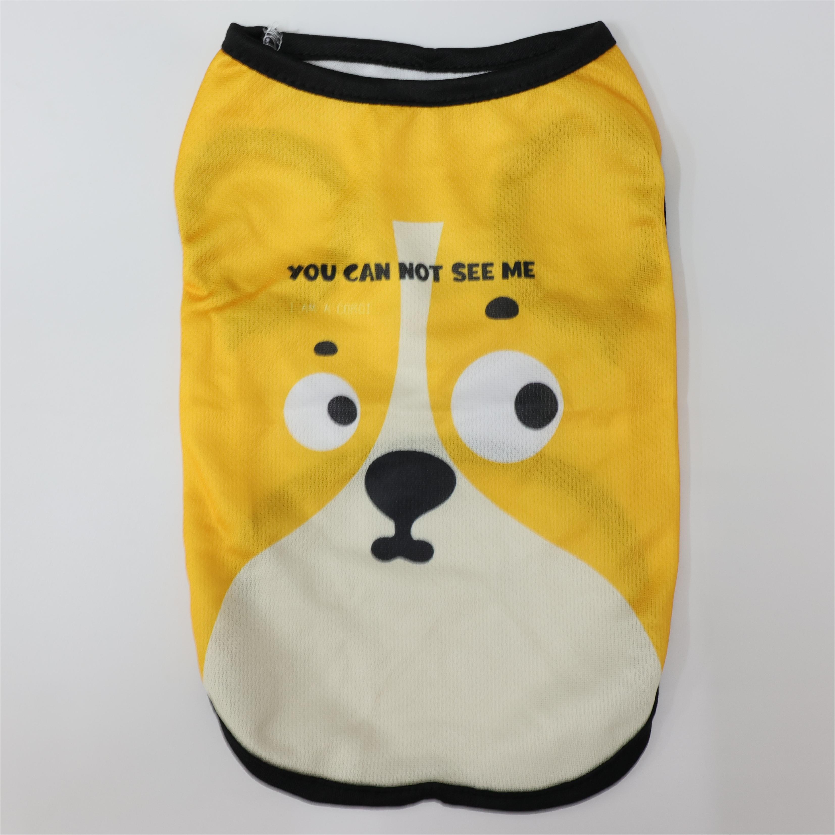 Pet Clothes for Small Dogs and Cats Breathable Summer Vest with Cartoon Print