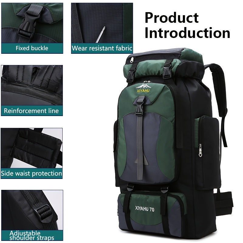 Lightweight Nylon Travel Backpack for Camping Hiking with Adjustable Straps