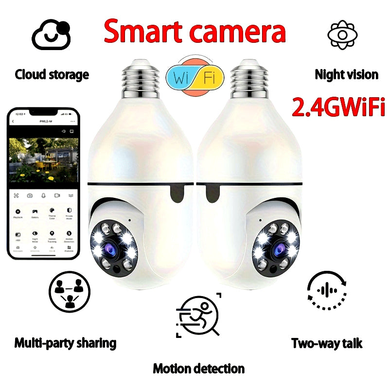 Smart WiFi Camera with Night Vision Two-Way Audio Wide Angle Lens for Real-Time Monitoring