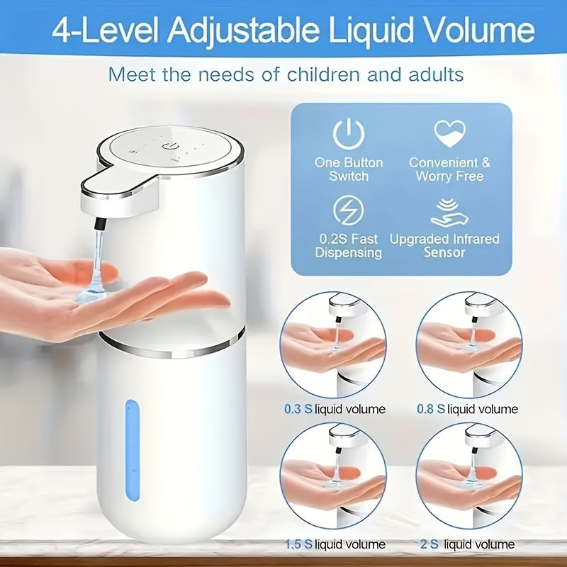 Sensor Soap Dispenser USB Rechargeable Wall Mount for Kitchen Dishwashing and Cleaning