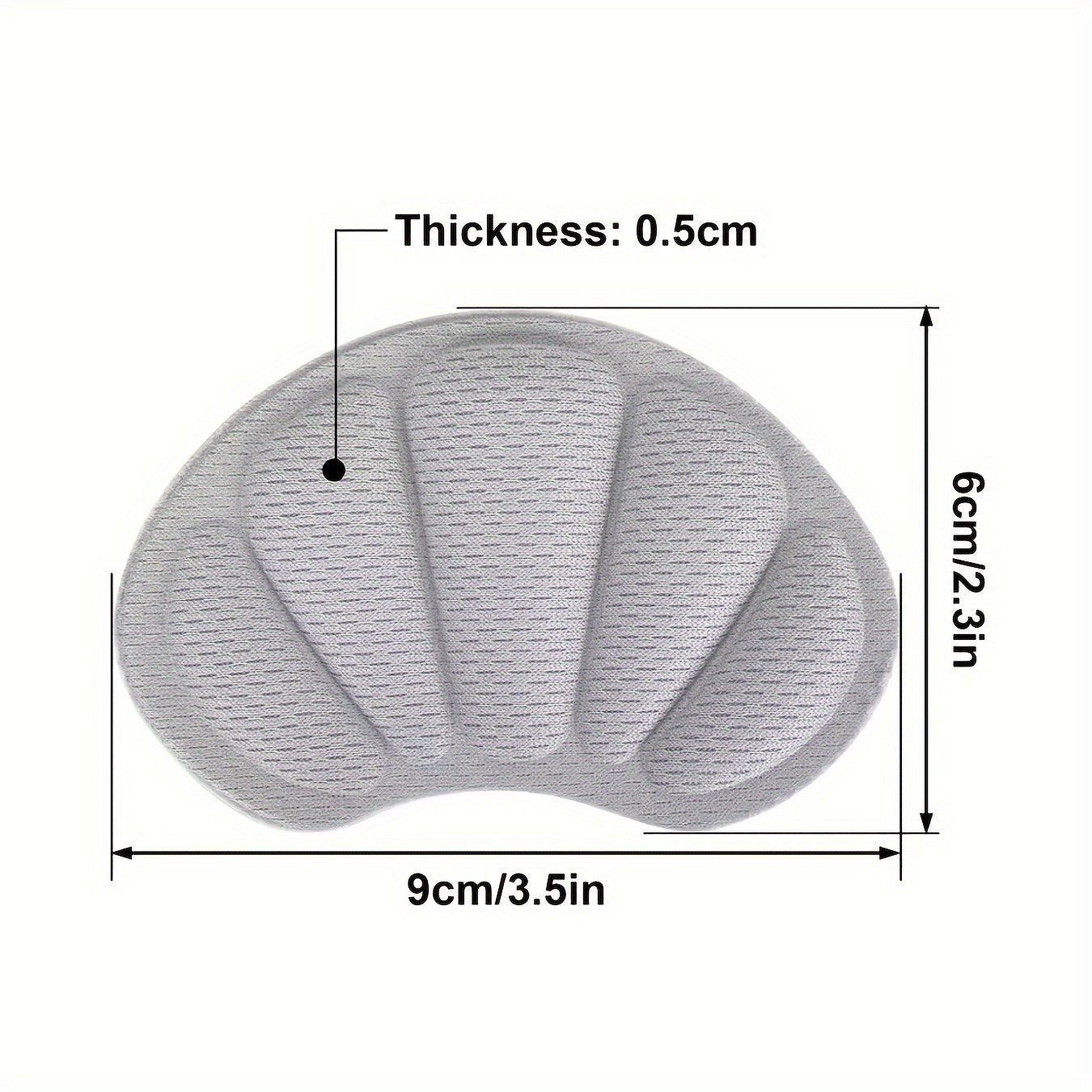 Unisex Gel Heel Protectors Cushion Pads Adhesive Heel Stickers 2PCS