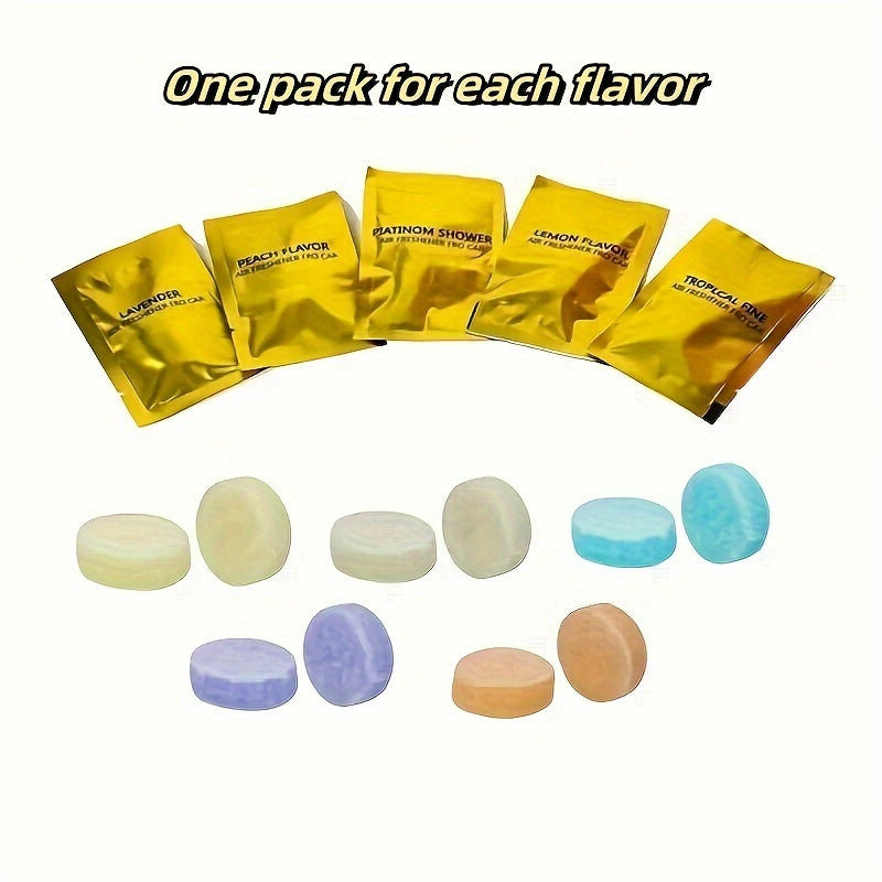 Avtomobil uchun havo tozalovchi to'plam Tropik ta'mlar Limon O'rik Okean Lavanda