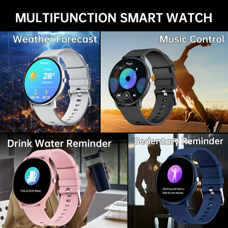Smart Watch 1.46 Inch HD TFT Display Compatible with Android iOS Sports Tracker Call Notifications Music Control Sedentary Reminder